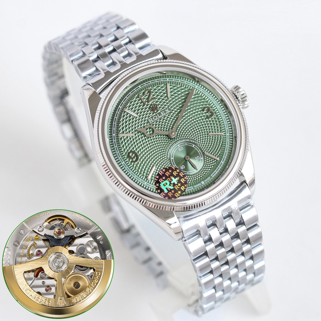 39mm Ultra-Slim Emerald Green Dial Classic Dress Watch