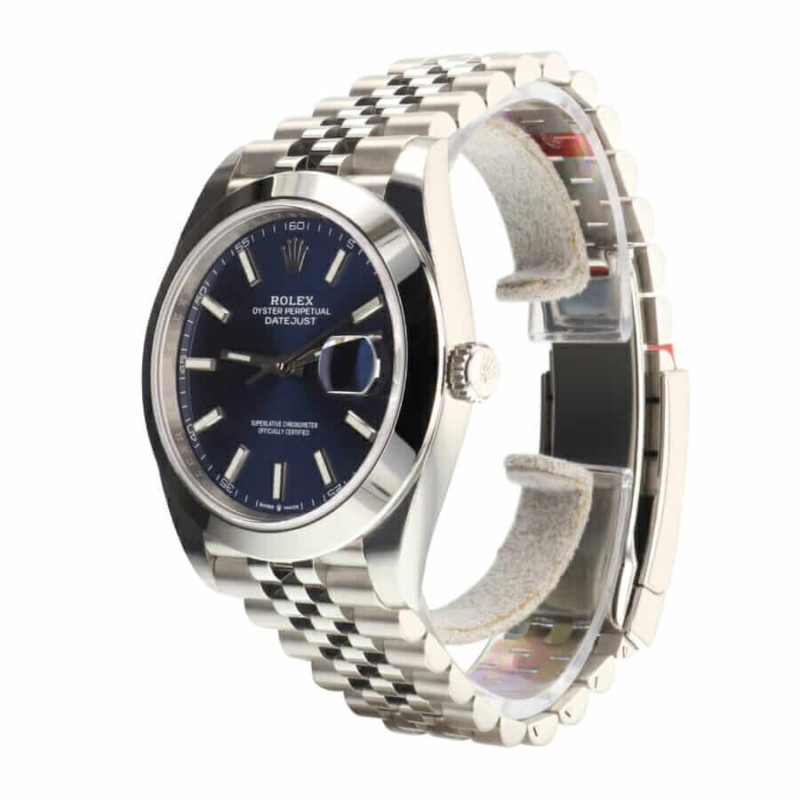 42MM Diamond‑Accented Classic Dress Watch for Men | 904L Stainless Steel Blue Dial