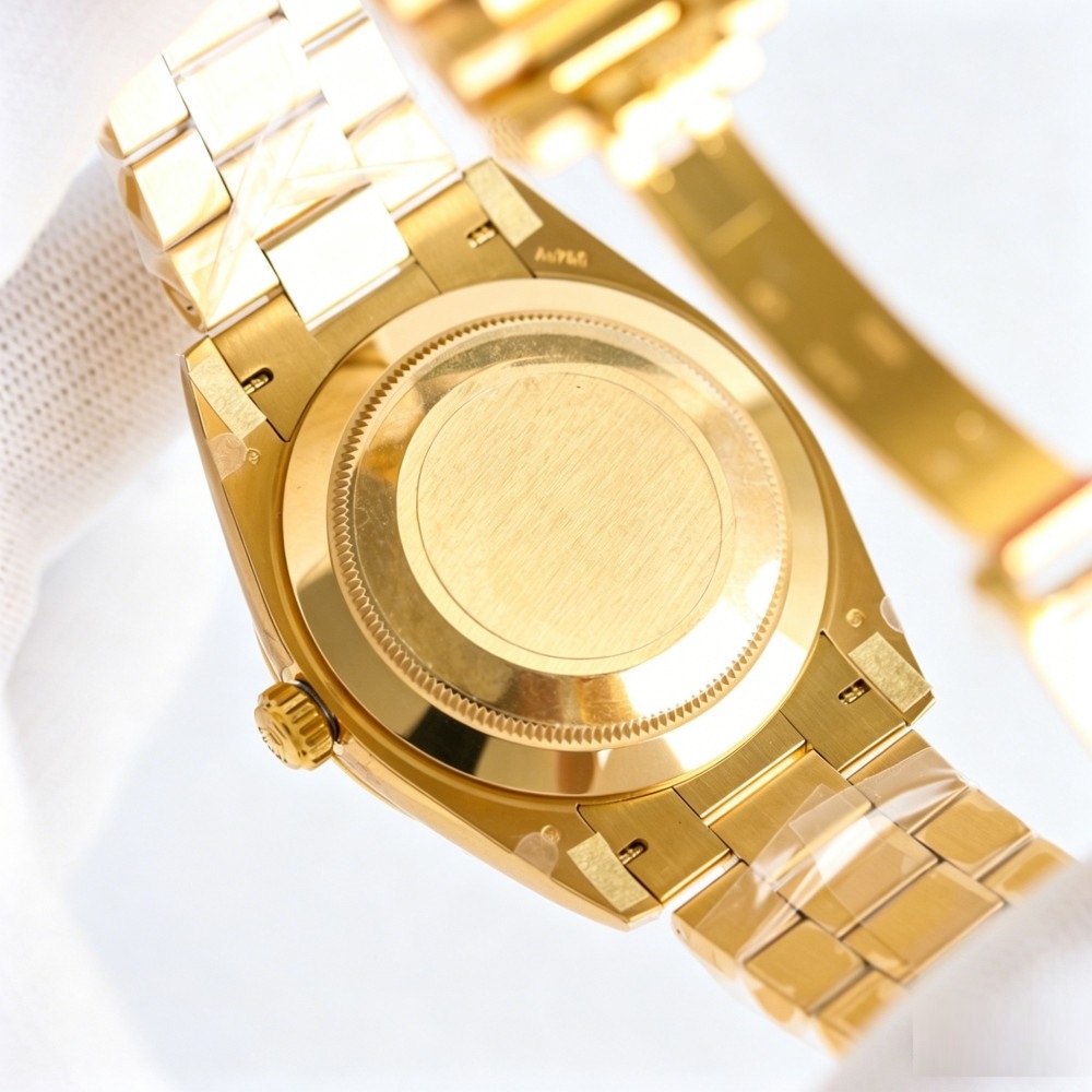 40mm Gold-Tone Day & Date Classic Dress Watch