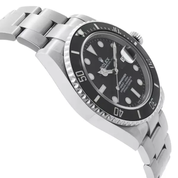 41MM Black Dial Premium Diver Watch with 904L Stainless Steel Band
