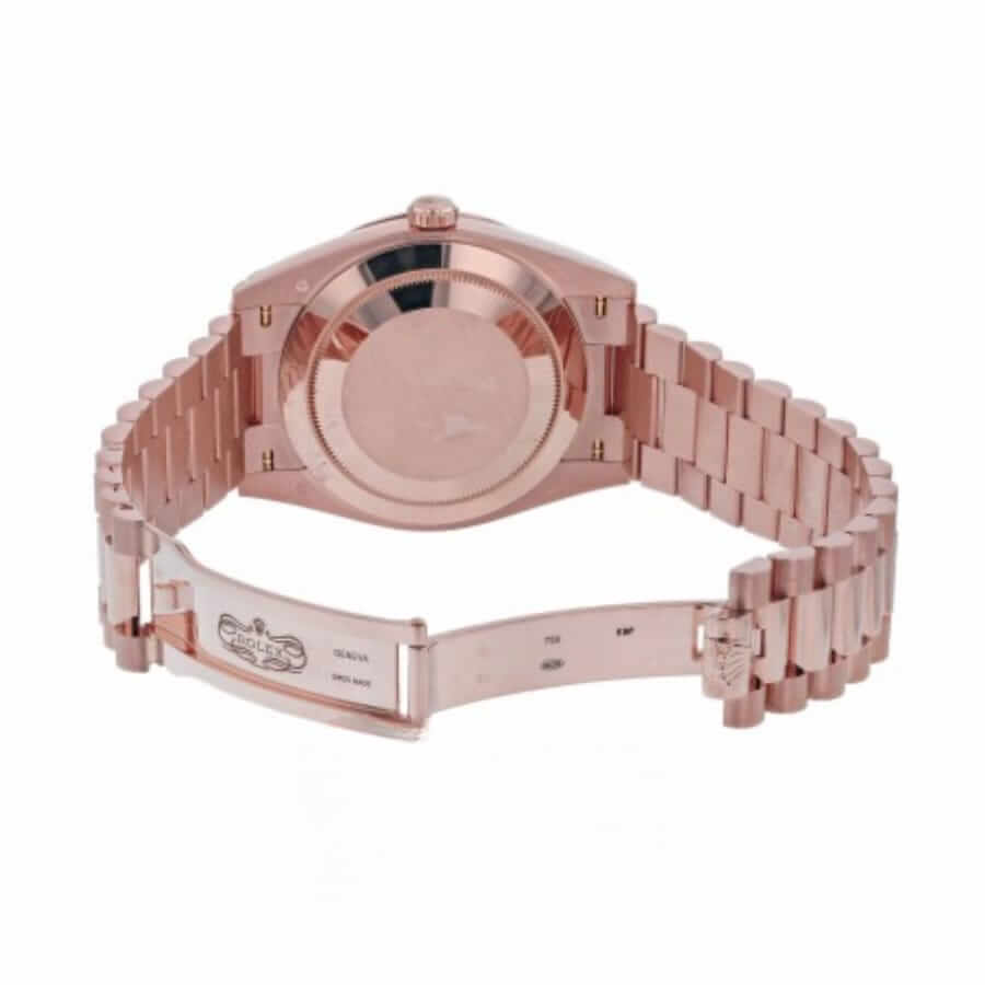 40MM Yellow Gold Diamond‑Set Premium Classic Dress Watch