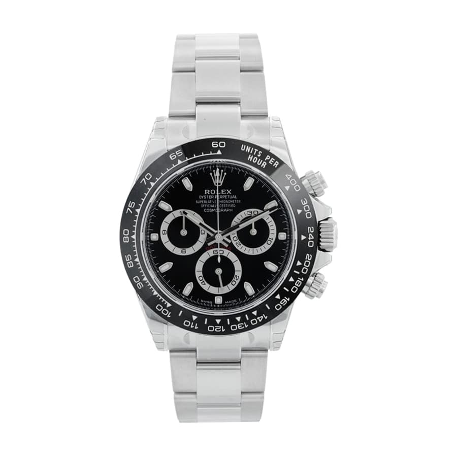 40MM Black Dial Chronograph Watch for Men | 904L Stainless Steel Build
