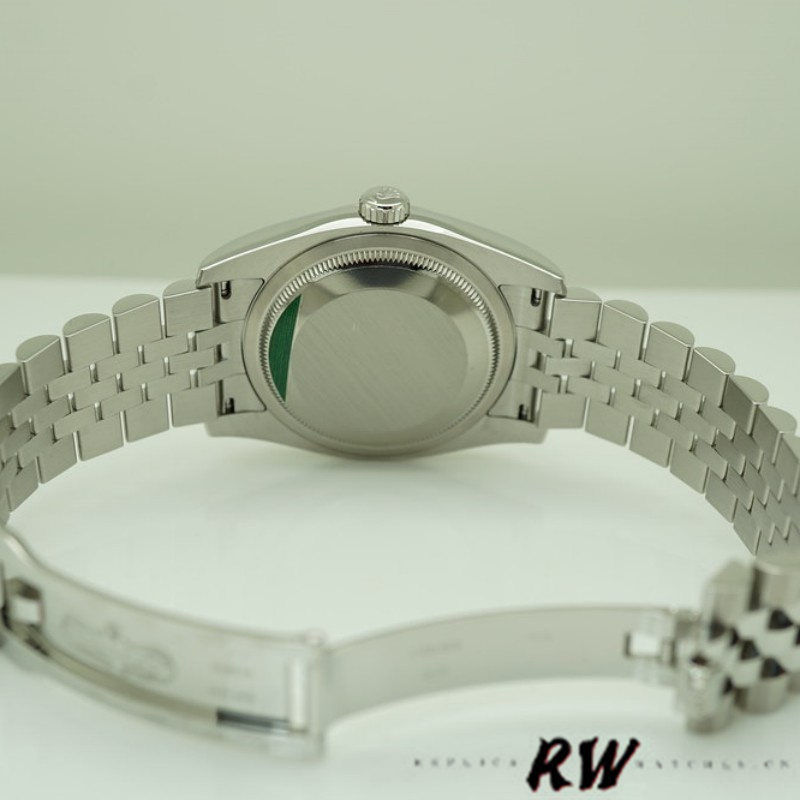36MM Silver Dial Unisex Classic Dress Watch with Fluted Bezel